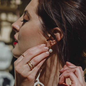 Eva Amurri wears The Happily Eva After Collection Augusta Earrings